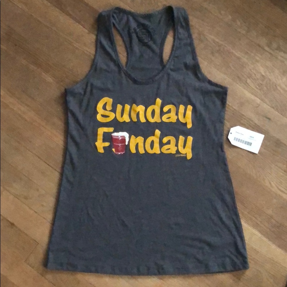 NWT Solid Threads Sunday Funday Tank size L